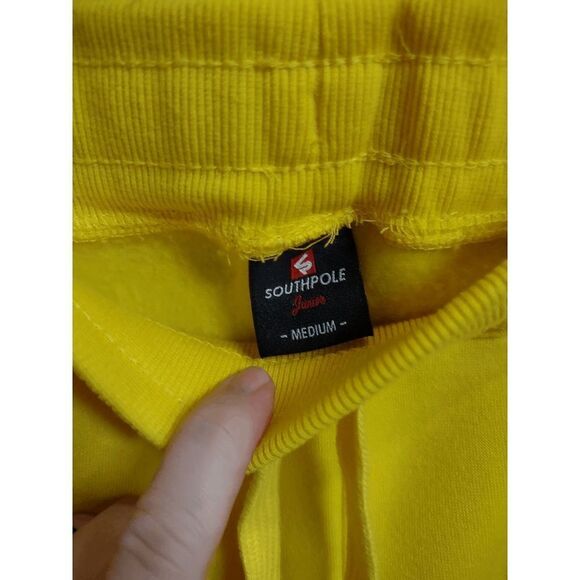 Southpole Junior Medium (M) Yellow Polyester Sweatpants 30x28 - Picture 3 of 4